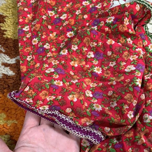 Boho BABE, floral, appliqué, deep V dress!! - Picture 7 of 11